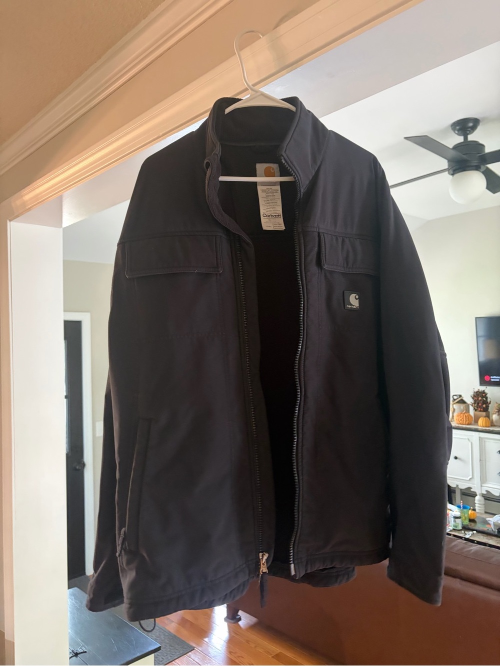 Carhartt Men’s Black Workwear Jacket size M nice jacket